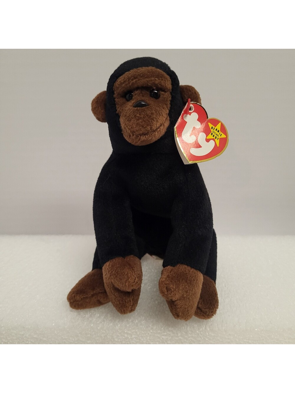 Ty Beanie Baby "Congo" the Gorilla Stuffed p.v.c pellets  Animal Plush Toy 4160